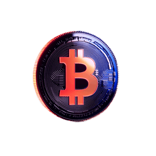 Floating card with data visualization for crypto market analytics